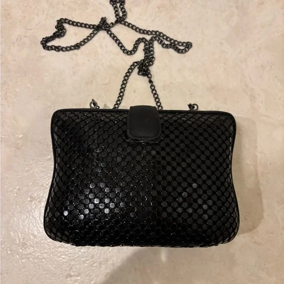 Jessica McClintock Black Chain Strap Women Bag - Picture 4 of 6